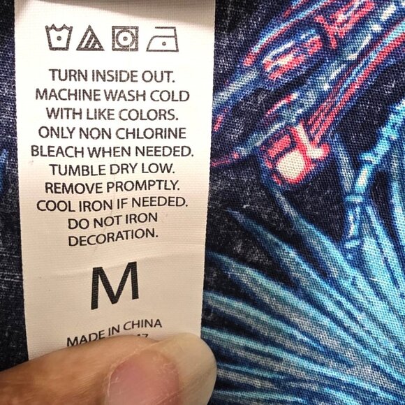 STAR WARS R2-D2 & MILLENNIUM FALCON HAWAIIAN SHIRT - NAVY BLUE TROPICAL FLORAL P - Picture 8 of 8